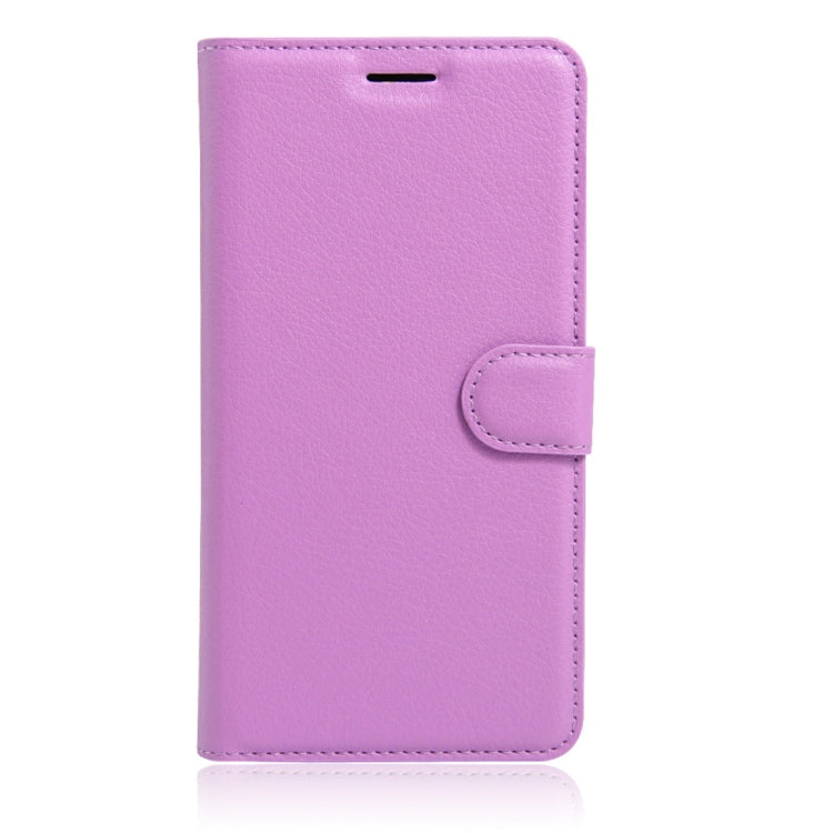Litchi Texture Horizontal Flip Leather Case for Alcatel Pixi 4 6.0 (3G), with Wallet & Holder & Card Slots
