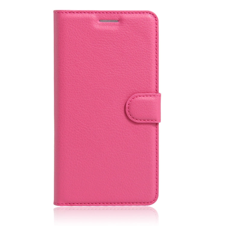 Litchi Texture Horizontal Flip Leather Case for Alcatel Pixi 4 6.0 (3G), with Wallet & Holder & Card Slots