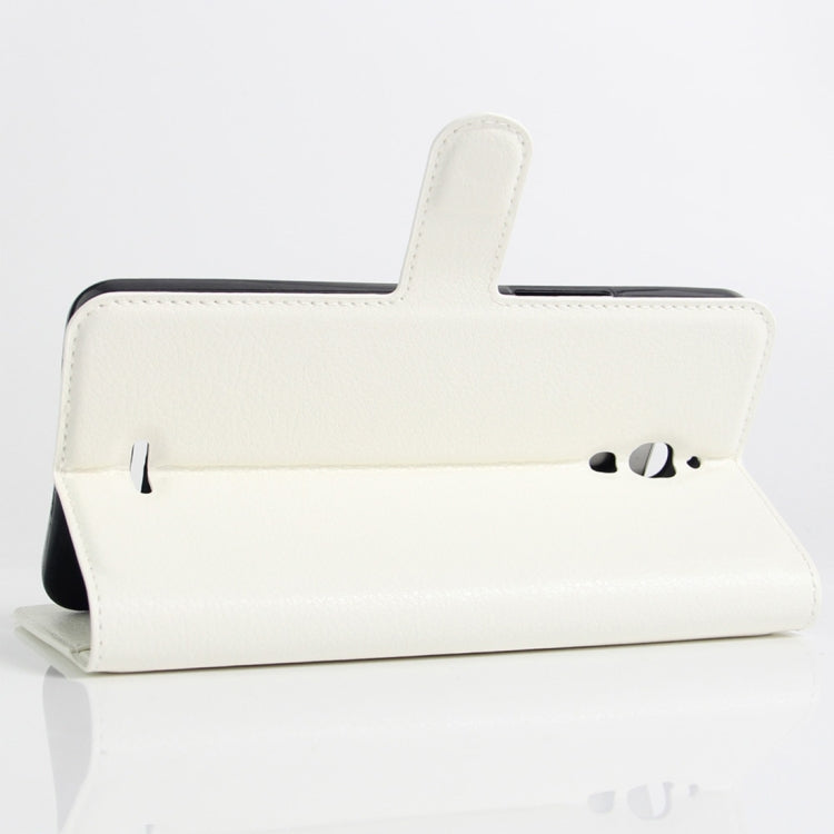 Litchi Texture Horizontal Flip Leather Case for Alcatel Pixi 4 6.0 (3G), with Wallet & Holder & Card Slots