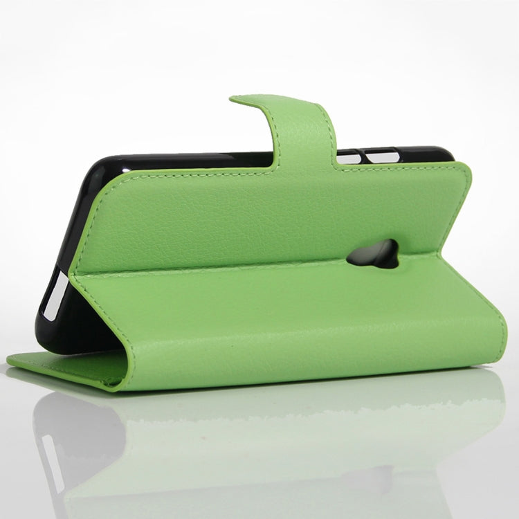 Litchi Texture Horizontal Flip Leather Case for Alcatel Pixi 4 (5) OT5045X, with Wallet & Holder & Card Slots