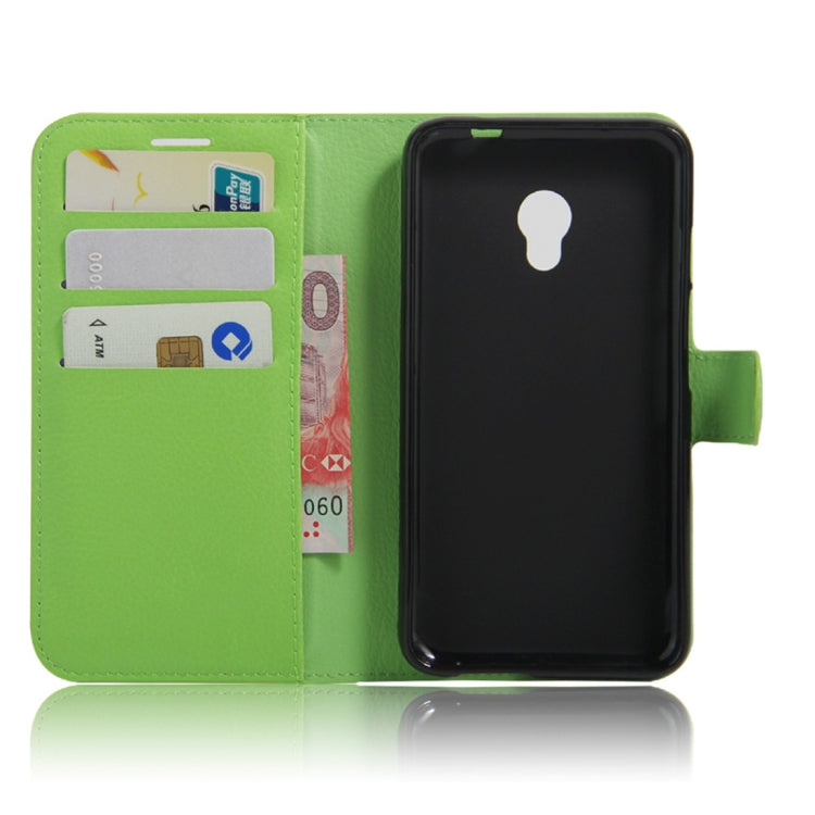 Litchi Texture Horizontal Flip Leather Case for Alcatel Pixi 4 (5) OT5045X, with Wallet & Holder & Card Slots