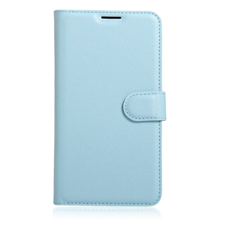 Litchi Texture Horizontal Flip Leather Case for Alcatel Pixi 4 (5) OT5045X, with Wallet & Holder & Card Slots