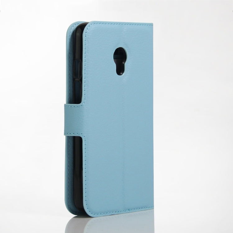 Litchi Texture Horizontal Flip Leather Case for Alcatel Pixi 4 (5) OT5045X, with Wallet & Holder & Card Slots