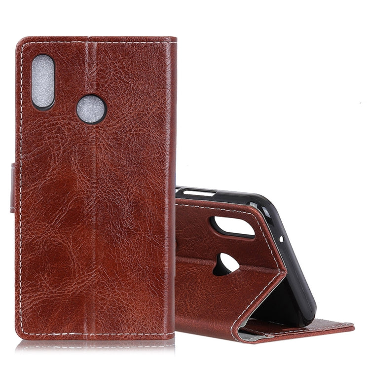CUBOT Retro Crazy Horse Texture Horizontal Flip Leather Case for CUBOT X19, with Holder & Card Slots & Photo Frame