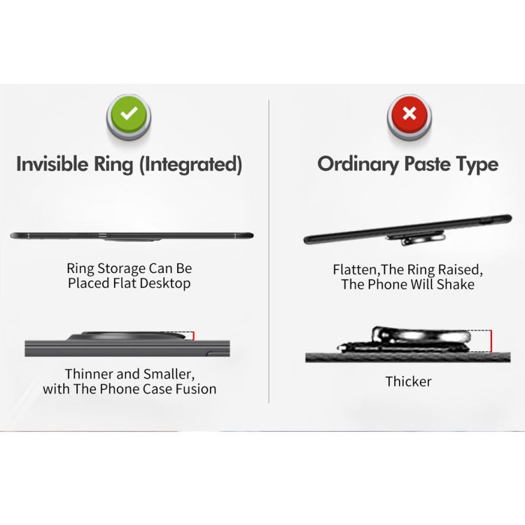 lenuo Shockproof TPU Case for One Plus 6T, with Invisible Holder