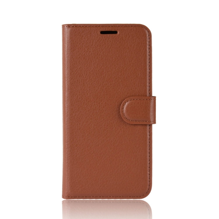 Litchi Texture Horizontal Flip PU Leather Case for Alcatel 7, with Holder & Card Slots & Wallet