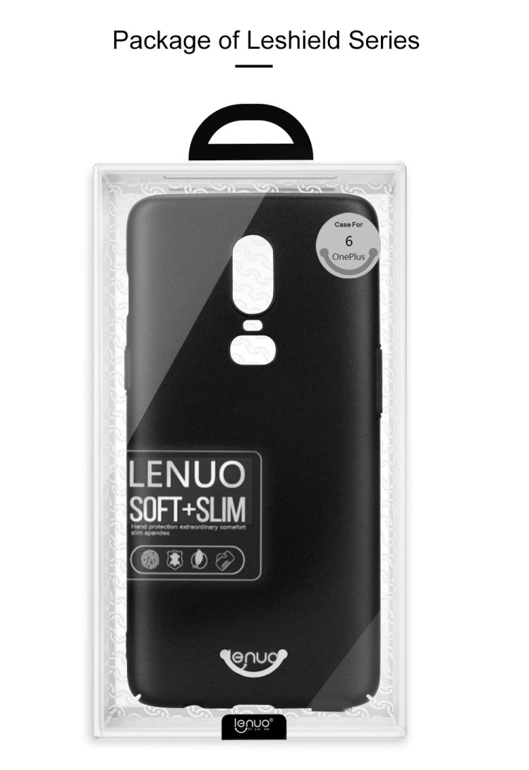 Lenuo Leshield Series PC Shockproof Case for OnePlus 6(Gold)