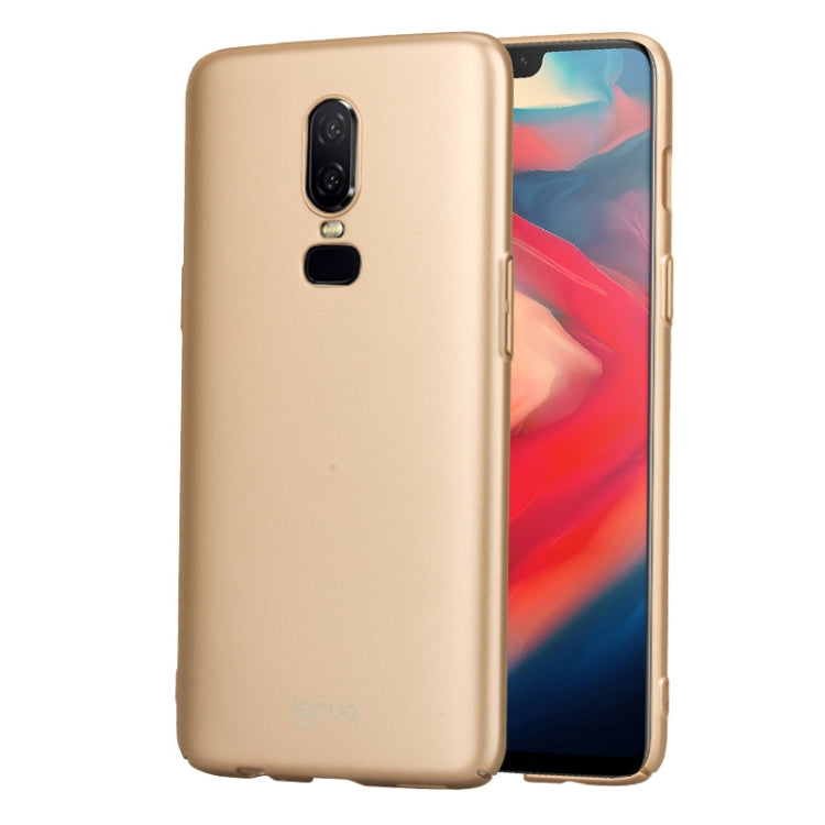 Lenuo Leshield Series PC Shockproof Case for OnePlus 6(Gold)