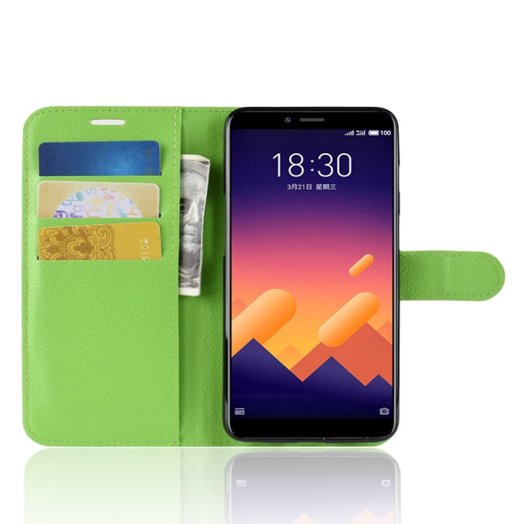 Litchi Texture Horizontal Flip Leather Case for Meizu Meilan E3, with Wallet & Holder & Card Slots