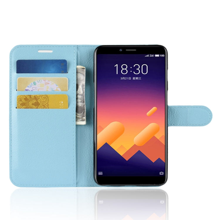 Litchi Texture Horizontal Flip Leather Case for Meizu Meilan E3, with Wallet & Holder & Card Slots