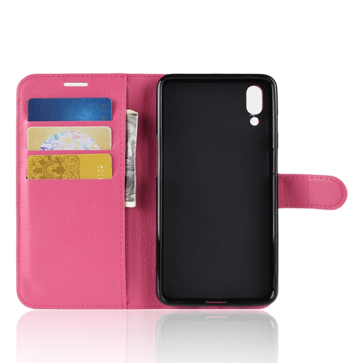 Litchi Texture Horizontal Flip Leather Case for Meizu Meilan E3, with Wallet & Holder & Card Slots