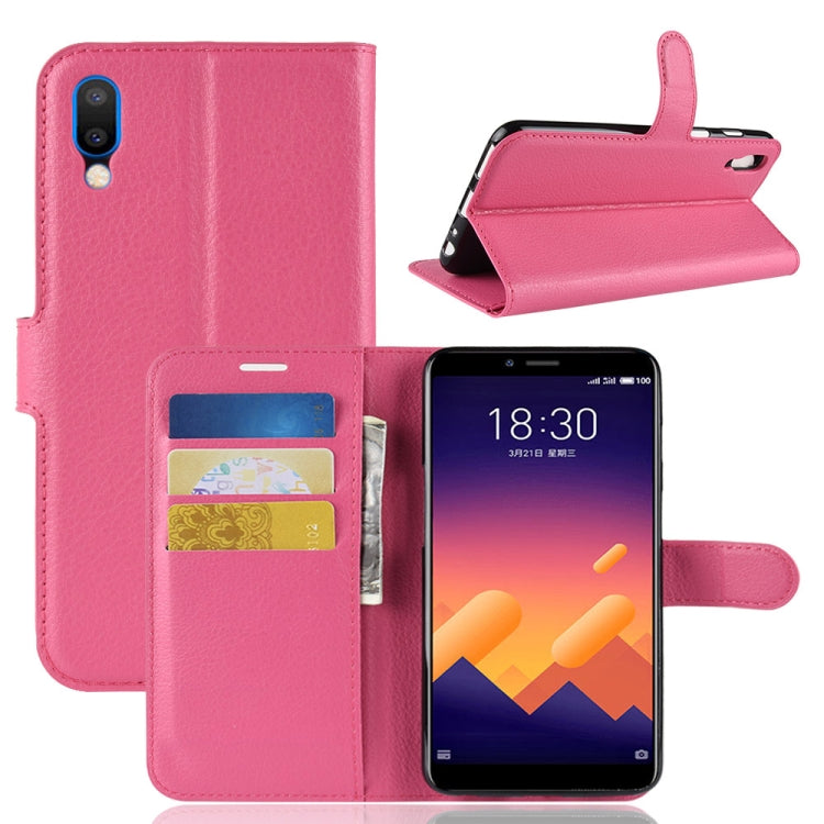 Litchi Texture Horizontal Flip Leather Case for Meizu Meilan E3, with Wallet & Holder & Card Slots