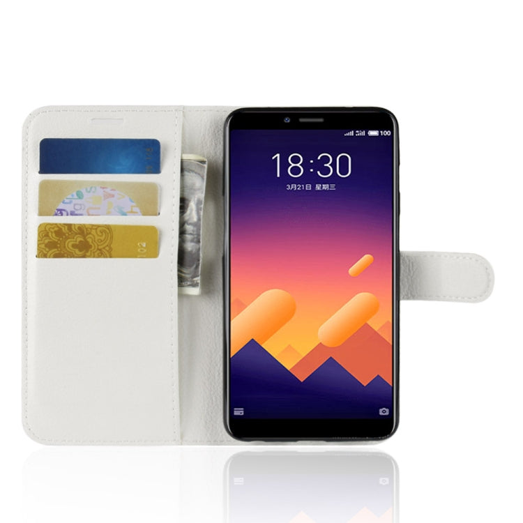 Litchi Texture Horizontal Flip Leather Case for Meizu Meilan E3, with Wallet & Holder & Card Slots