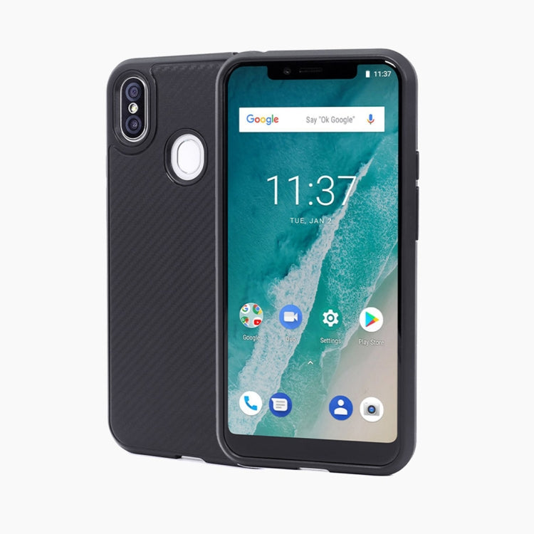 Cloth Texture TPU Protective Leather Case for Ulefone X (Black)