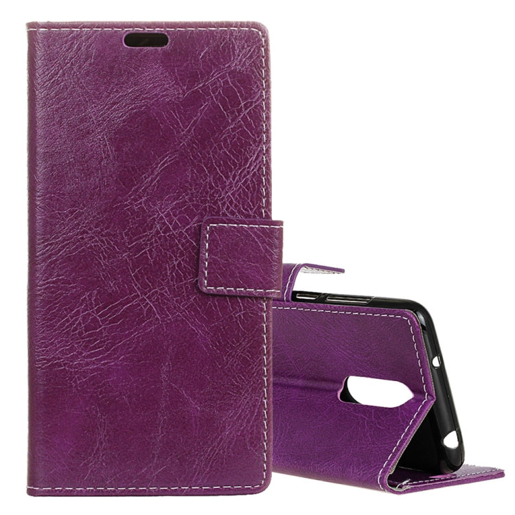 Retro Crazy Horse Texture Horizontal Flip Leather Case for Alcatel 1C, with Holder & Card Slots & Photo Frame