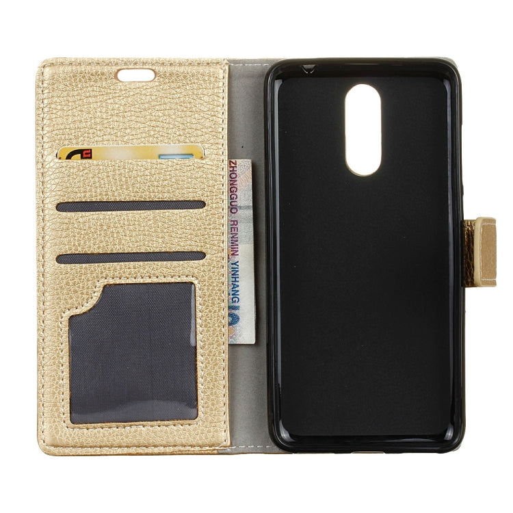 Litchi Texture Horizontal Flip Leather Case for Alcatel 1C, with Holder & Card Slots & Photo Frame