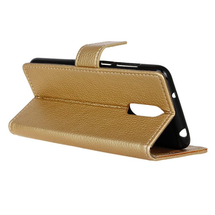 Litchi Texture Horizontal Flip Leather Case for Alcatel 1C, with Holder & Card Slots & Photo Frame