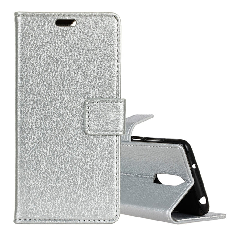 Litchi Texture Horizontal Flip Leather Case for Alcatel 1C, with Holder & Card Slots & Photo Frame