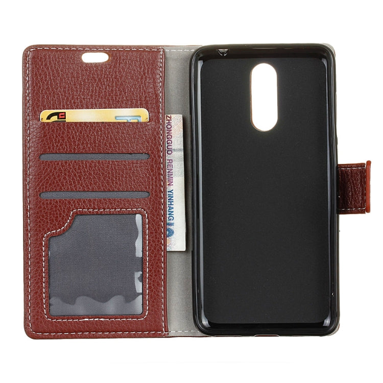 Litchi Texture Horizontal Flip Leather Case for Alcatel 1C, with Holder & Card Slots & Photo Frame