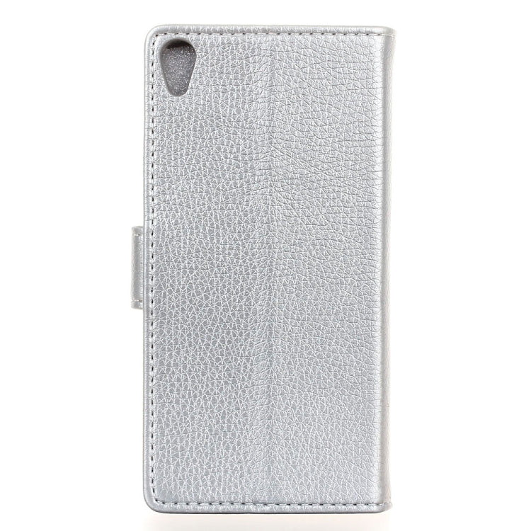 Litchi Texture Horizontal Flip Leather Case for Alcatel 1, with Holder & Card Slots & Photo Frame