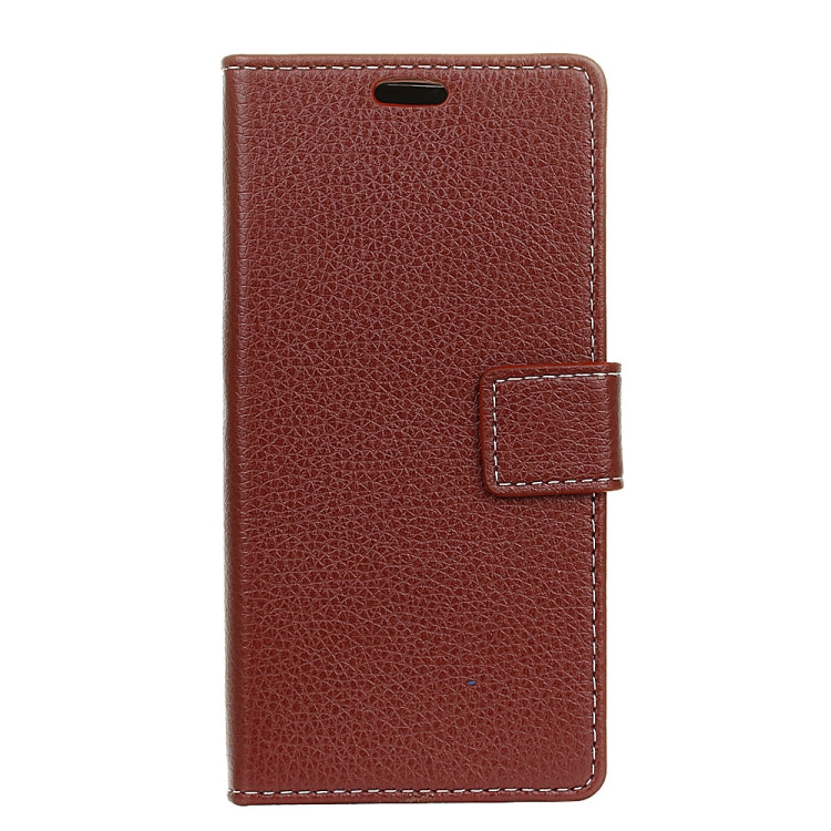 Litchi Texture Horizontal Flip Leather Case for Alcatel 1, with Holder & Card Slots & Photo Frame