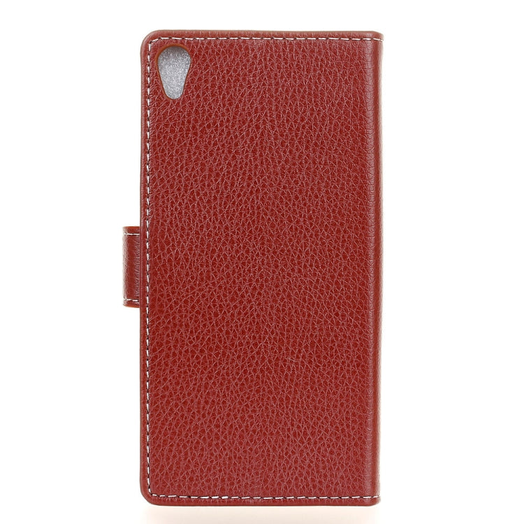 Litchi Texture Horizontal Flip Leather Case for Alcatel 1, with Holder & Card Slots & Photo Frame