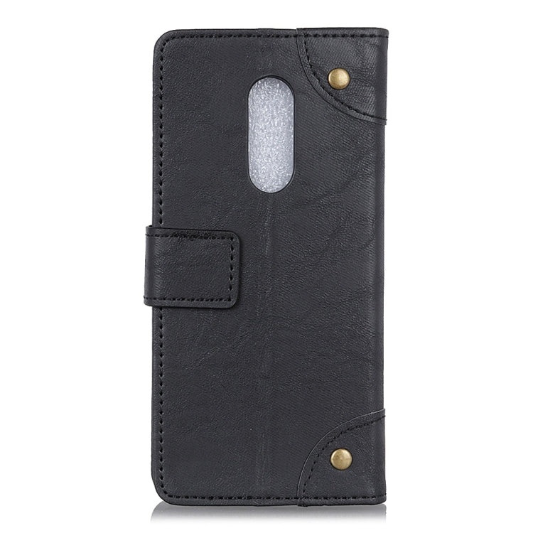 Copper Buckle Retro Crazy Horse Texture Horizontal Flip Leather Case for Alcatel 1C, with Holder & Card Slots & Wallet
