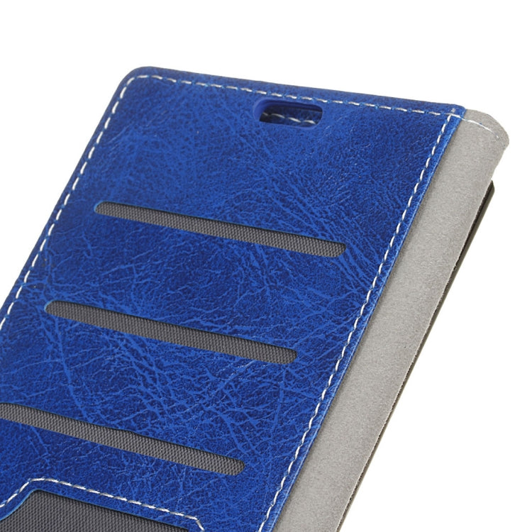 Retro Crazy Horse Texture Horizontal Flip Leather Case for BQ Aquaris X2 / X2 Pro, with Holder & Card Slots & Wallet & Photo Frame