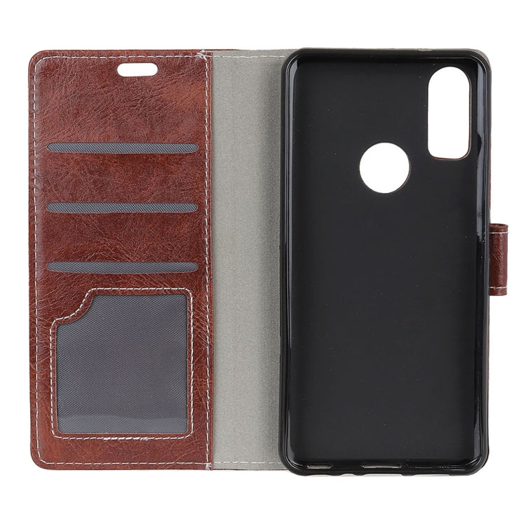Retro Crazy Horse Texture Horizontal Flip Leather Case for BQ Aquaris X2 / X2 Pro, with Holder & Card Slots & Wallet & Photo Frame