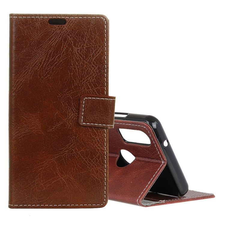 Retro Crazy Horse Texture Horizontal Flip Leather Case for BQ Aquaris X2 / X2 Pro, with Holder & Card Slots & Wallet & Photo Frame