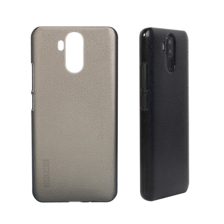 OCUBE for Vernee X (MPH0150) Lichi Texture PC Protective Back Cover Case(Grey)