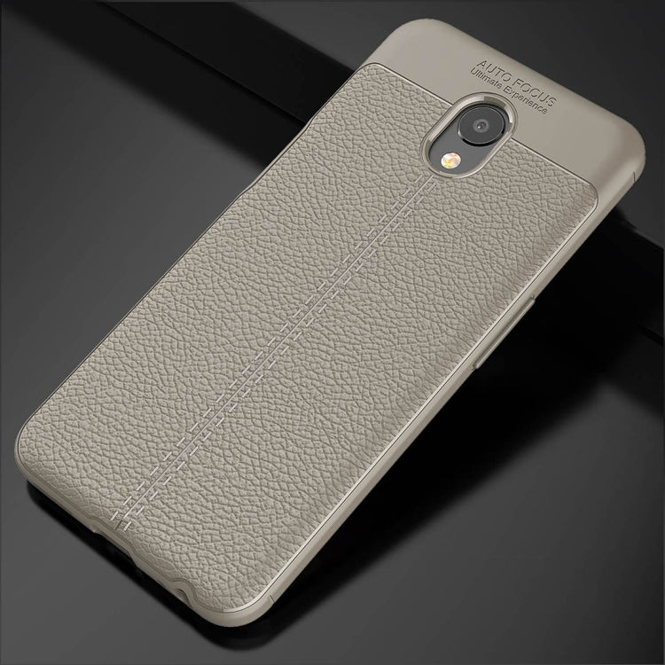 For Meizu  Meilan S6 Litchi Texture Anti-slip Soft TPU Protective Back Cover Case