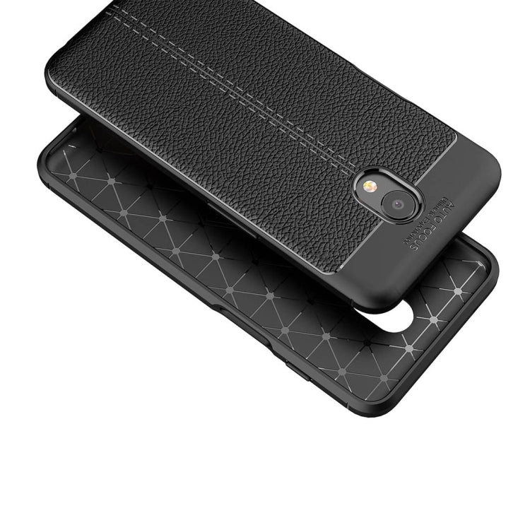 For Meizu  Meilan S6 Litchi Texture Anti-slip Soft TPU Protective Back Cover Case