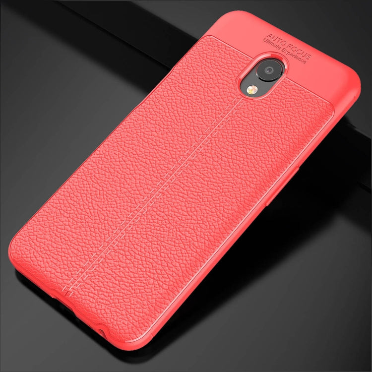 For Meizu  Meilan S6 Litchi Texture Anti-slip Soft TPU Protective Back Cover Case
