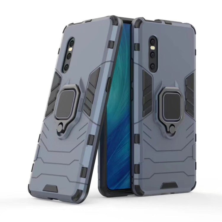 Shockproof PC + TPU Protective Case for VIVO X27, with Magnetic Ring Holder
