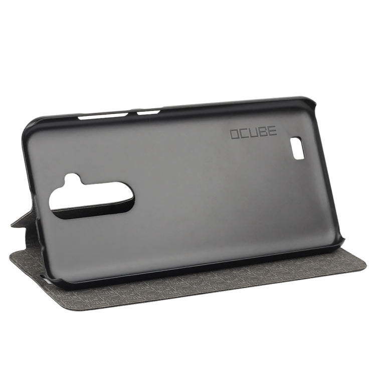 OCUBE Spring Texture Horizontal Flip Leather Case for Oukitel C12 / C12 Pro, with Holder