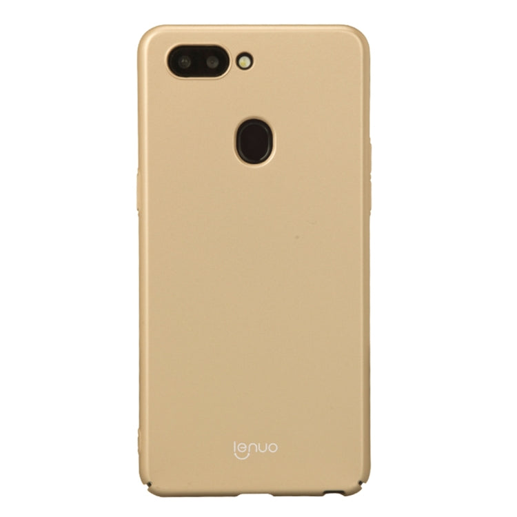Lenuo Leshield Series for OPPO R15 PC Shockproof Protective Back Cover Case(Gold)