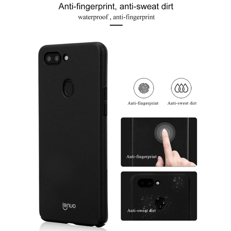 Lenuo Leshield Series for OPPO R15 PC Shockproof Protective Back Cover Case(Gold)