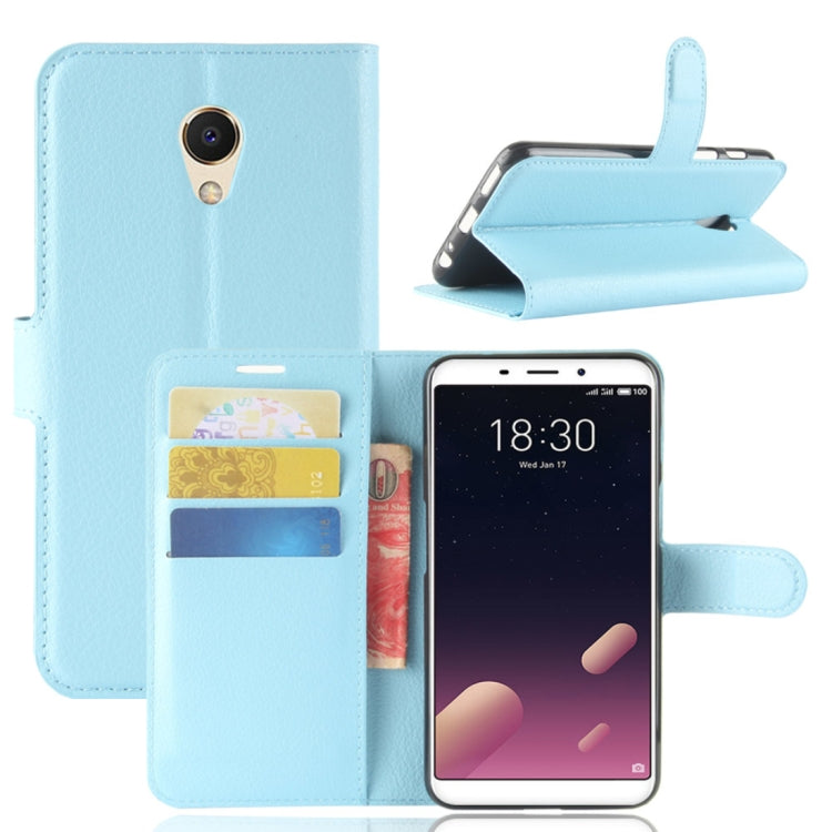 For Meizu  Meilan M6s PU + TPU Litchi Texture Horizontal Flip Leather Case with Wallet & Holder & Card Slots