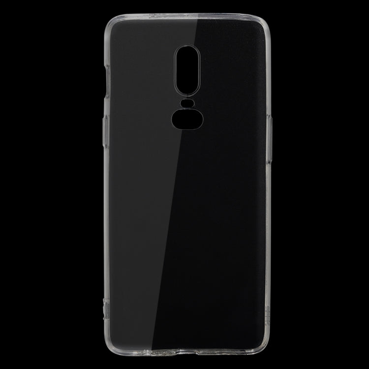 For OnePlus 6 Ultra-thin 0.75mm Transparent TPU Protective Case(Transparent)