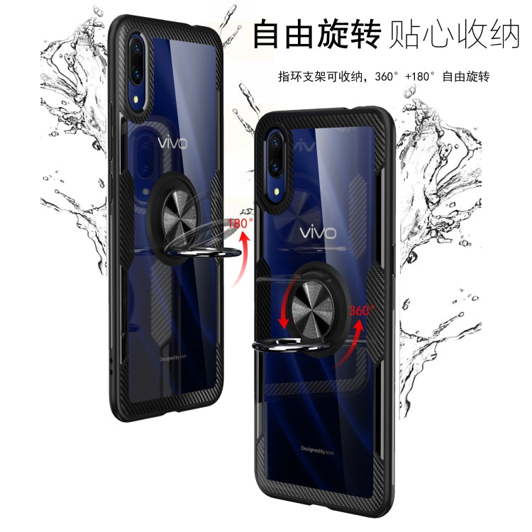 Scratchproof TPU + Acrylic Ring Bracket Protective Case for VIVO X23