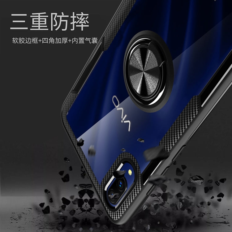 Scratchproof TPU + Acrylic Ring Bracket Protective Case for VIVO X23