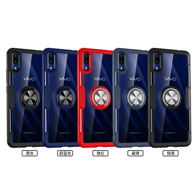 Scratchproof TPU + Acrylic Ring Bracket Protective Case for VIVO X23