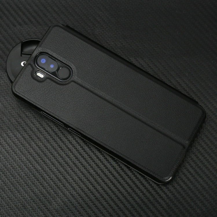 OCUBE for Ulefone Power 3 (MPH1327) Spring Texture Horizontal Flip Leather Case with Holder (Black)