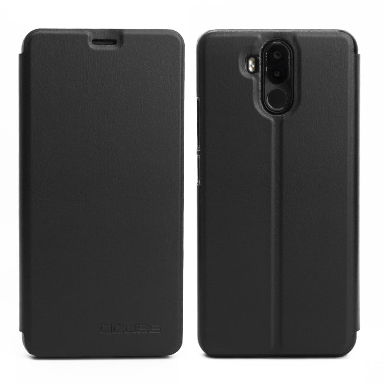 OCUBE for Ulefone Power 3 (MPH1327) Spring Texture Horizontal Flip Leather Case with Holder (Black)