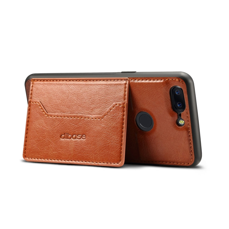 Dibase TPU + PC + PU Crazy Horse Texture Leather Case for OnePlus 5T