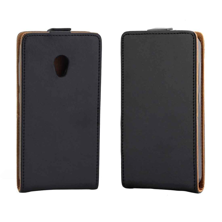 For Alcatel U5 TPU Business Style Vertical Flip Protective Leather Case with Card Slot (Black)