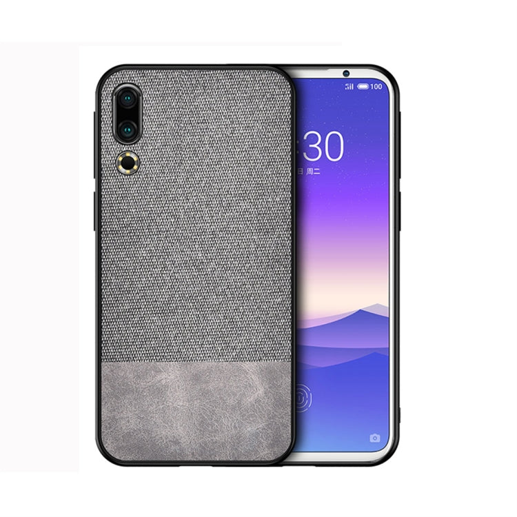 Shockproof Splicing PU + Cloth Protective Case for Meizu 16S