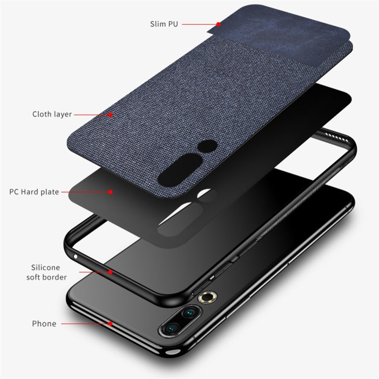 Shockproof Splicing PU + Cloth Protective Case for Meizu 16S