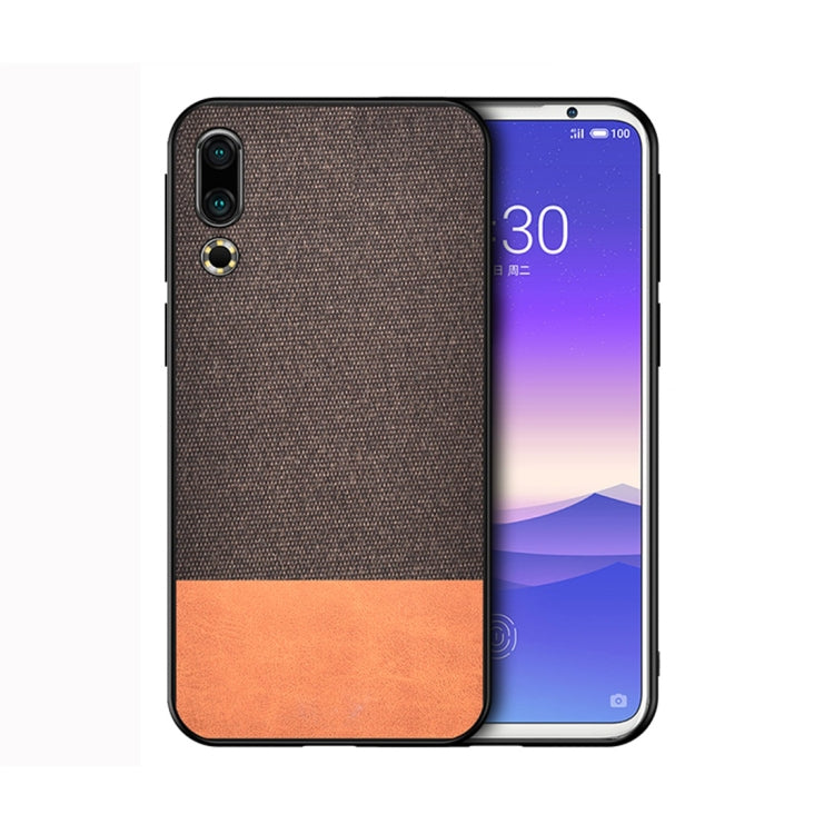 Shockproof Splicing PU + Cloth Protective Case for Meizu 16S